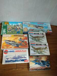 プラモデル　AIRFIX HMS AMAZON　タミヤ　メッサーシュミット　MONOGRAM MUSTANG P-51B　CESSNA 180　Revell　まとめて　大量　7-122