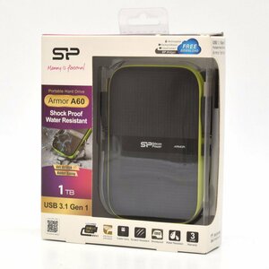 SP Silicon Power シリコンパワー Armor A60 ポータブルHDD 1TB 2.5インチ USB3.0対応 IPX4 防水 耐衝撃 SP010TBPHDA60S3K [S207773]