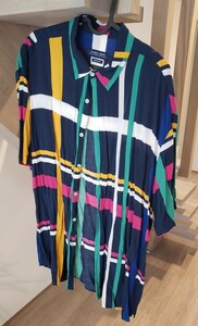 ZARA メンズ シャツ 半袖 薄手 半袖シャツ 柄シャツ Lサイズ ★複数購入大幅お値引きあり★