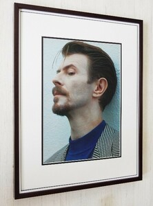 デヴィッド・ボウイ/1991/アートピクチャー額装/David Bowie/グラムロック/インテリア/壁飾り/ロックアイコン