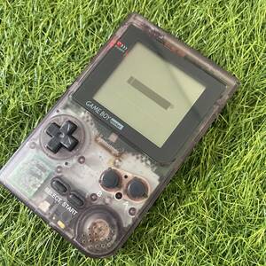 Nintendo ニンテンドー GAMEBOY POCKET GB ゲームボーイ ポケット 本体 クリア 動作確認済み ゲーム 携帯ゲーム 本体 クリアパープル