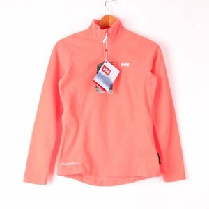 ヘリーハンセン フリース 長袖 プルオーバー ハイネック ハーフジップ アウトドア トップス レディース XSサイズ ピンク HELLY HANSEN