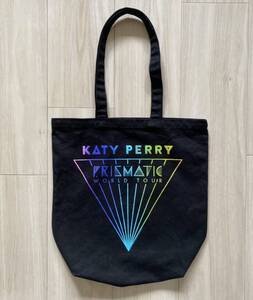 KATY PERRY(ケイティペリー)「PRISMATIC WORLD TOUR 2014」トートバッグ■来日ツアーグッズ 黒ブラック ライブ 音楽 コピーライツ有