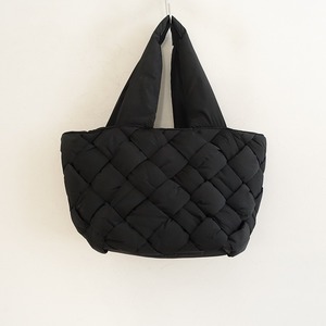 【定価1.2万】ソルアンドセレーネ SOL AND SERENE *PUFF TOTE BAG*パフトートバッグ手提げ肩掛けブラック(ba11-2411-79)【11L42】