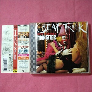 cheap trick woke up with a monster Japanese version with bonus tracks 1994 release with obi チープトリック 蒼い衝動 used CDs