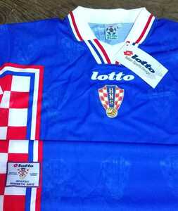値下交渉 1998年 W杯 3位 クロアチア代表 未使用 Lotto MADE IN ITALY 検)COROATIA AWAY W/TAGS FIFA WORLD CUP FRANCE ワールドカップ Y2K