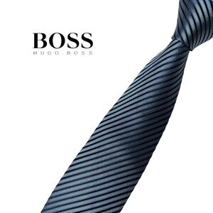 HUGO BOSS ネクタイ ナロータイ レジメンタル柄 ストライプ柄 ヒューゴボス USED 中古 m1575