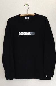 美品 黒 Lサイズ GOODENOUGH MOTION LOGO L/S TEE グッドイナフ モーションロゴ ロングTシャツ