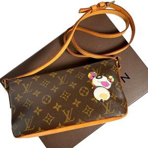 LOUIS VUITTON 箱保存袋付　ルイヴィトン トロター モノグラム パンダ ショルダーバッグ 村上隆 肩がけ　M51241　希少