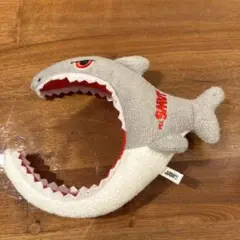 JAWS サメ型 フリース グレー　カチューシャ