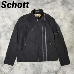 Schott ショット レザー ナイロンジャケット シングルライダースジャケット