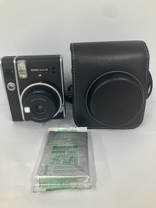 100円～★FUJIFILM 富士フイルム チェキ INSTAX mini 40 インスタントカメラ フィルム付き ブラック ケース付属 カメラ 通電OK