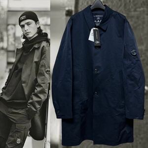 EMPORIO ARMANI × C.P.COMPANYエンポリオ・アルマーニ A.A.C 撥水加工コートCOAT 定価184,800円 紺50