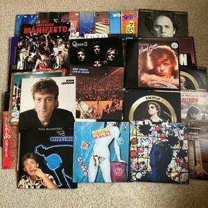 洋楽LPレコード まとめて50枚セット ／ BOB DYLAN、DAVID BOWIE、QUEEN、ROLLING STONES、DEEP PURPLE、他