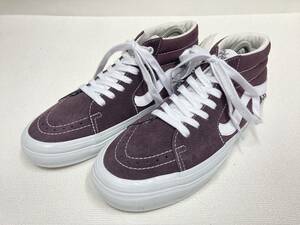 VANS GROSSO 激レア!! SK-8 Mid エンジ バーガンディ あずき スエード US8 (26cm) アメリカ企画限定!! バンズ ミッド SKATEBOARDING