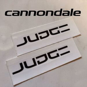 【正規品】CANNONDALE キャノンデール ステッカー クリアベース JUDGE ジャッジ ロゴ