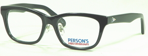 【PERSONS】パーソンズ　personsウエリントンメガネ　 PS-3008-1　鼻パット付セルメガネフレーム 