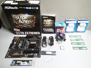 ASRock　Z170 Extreme6　CPU　メモリー　3点セット