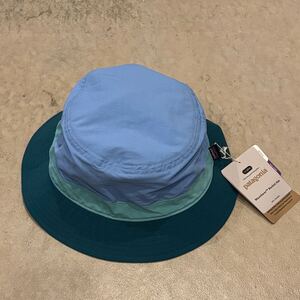 【新品未使用】patagonia パタゴニア wevefarer bucket hat ウェーブフェアラー バケツハット 帽子 L Blue Green ナイロン アウトドア 正規