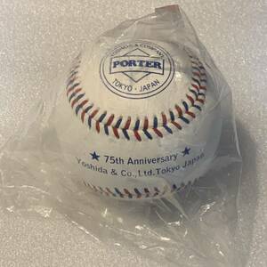 非売品　PORTER ポーター 吉田かばん　75周年記念　野球　ボール　ベースボール