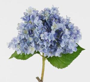 アジサイ花材１本★リアル高級造花★紫陽花★高さ約７５ｃｍ★アートフラワー★ブルーパープル系★アーティフィシャルフラワー