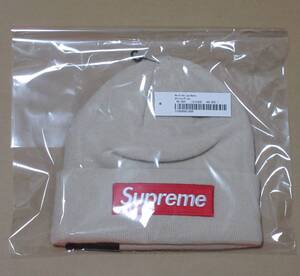 Supreme 24FW New Era Box Logo Beanie Stone シュプリーム ニューエラ ボックスロゴ ビーニー ストーン ベージュ系 ニットキャップ 2024