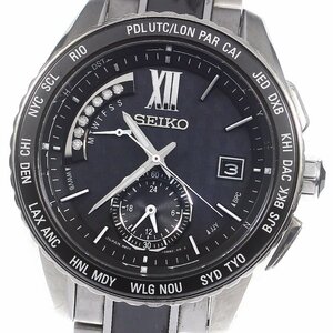 セイコー SEIKO SAGA173/8B54-0BD0 ブライツ ワールドタイム ソーラー電波 メンズ 箱・保証書付き_773490