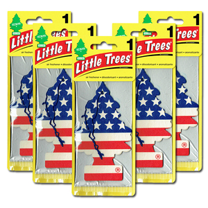 リトルツリー バニラ プライド 5枚セット Little Trees 芳香剤 車 部屋 吊り下げ USA エアフレッシュナー 国旗【メール便 送料無料】