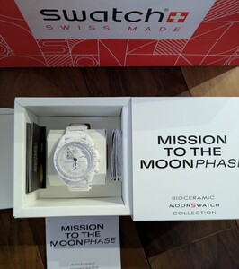 Snoopy x OMEGA x Swatch MoonSwatch White付属品完備 国内正規店１月購入スヌーピースウォッチ