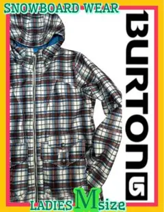 BURTON バートン スノーボードウェア レディース M チェック柄ジャケット