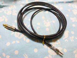 3.5mm4極 ( ロジウムメッキ Fiio ) → RCA (オス) 同軸 デジタル ケーブル BELDEN 1506A 240cm 長め ibasso DX300MAX DX160 Hugo 超高品質