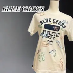 BLUE CROSS トップス ロゴTシャツ 半袖 レディース ラウンドネック