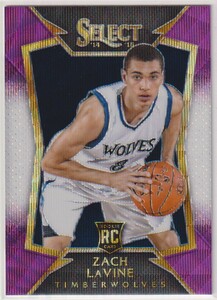 NBA ZACH LAVINE 2014-15 PANINI SELECT Purple White PRIZM BASKETBALL ROOKIE CARD REFRACTOR ザック・ラヴィーン プリズム リフラクター