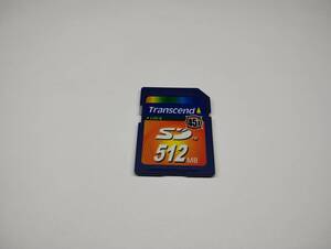  512MB　メガバイト　Transcend　SDカード メモリーカード