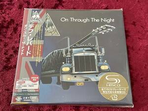 ★デフ・レパード★紙ジャケット★SHM-CD★初回生産限定★オン・スルー・ザ・ナイト★日本盤★帯付★DEF LEPPARD★ON THROUGH THE NIGHT★