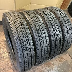 良品! スタッドレス145R12LT 4本／6PR／BS VL1 8分,8分上 送料込10200円〜 A4714-02