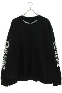 クロムハーツ Chrome Hearts SWTSHRT PLVRスウェット サイズ:XXL ネック袖ロゴスウェット 中古 SJ02