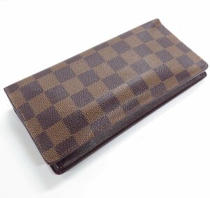 ルイヴィトン ダミエ ポルトフォイユ ブラザ 長財布 小銭入れ付き LOUIS VUITTON N60017