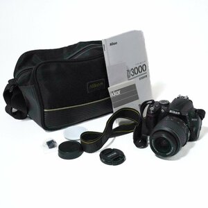 Nikon D3000 AF-S NIKKOR 18-55mm 1:3.5-5.6G セット ニコン デジタル一眼レフカメラ 現状品