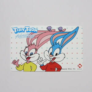 未使用 テレホンカード 50度 TINY TOON タイニー トゥーンズ 日本生命 NISSAY テレカ テレフォンカード バニー ウサギ イラスト アニメ