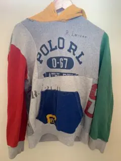 POLO RALPH LAUREN PATCHWORK パッチワーク　フーディー