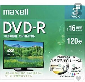 録画用DVD-R 16倍速 3枚 DRD120WPE.3S×1 （CPRM対応）★未開封品★