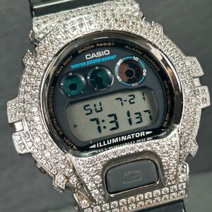 CASIO カシオ G-SHOCK ジーショック キュービックジルコニアクリスタル ラインストーン カスタム DW-6900 腕時計 クオーツ デジタル 多機能