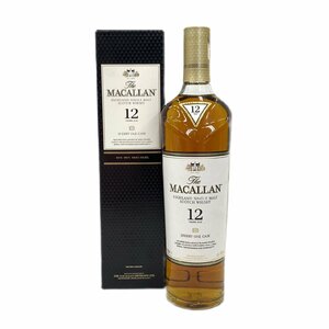 1円スタート 未開栓 The MACALLAN マッカラン 12年 シェリーオークカスク シングルモルト スコッチ ウイスキー 700ml 40度 お酒 箱付き