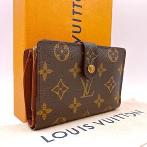 ★ほぼ極美品★【A1239】LOUIS VUITTON ルイヴィトン モノグラム ポルトモネ ヴィエノワ がま口財布 二つ折り財布 M61673/SD1002