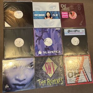 洋楽　レコード　セット　foxy brown Queen pen da brat R&B ヒップホップ　remix ZHANE THICKE ARISTA ALL STAR TRIBUTE