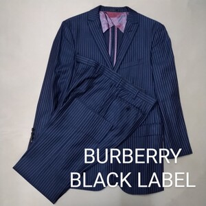 極美品　バーバリーブラックレーベル　スーツ　38R　BURBERRY BLACK LABEL