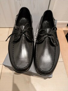 ヘンリーアンドヘンリー　HENRY＆HENRY BOAT NERO 43 新品未使用　デッキシューズ　 ブラック