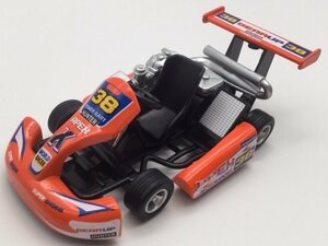 1台売り オレンジ ゴーカート レースカート ミニカー サーキット モータースポーツ ダイキャスト プルバック