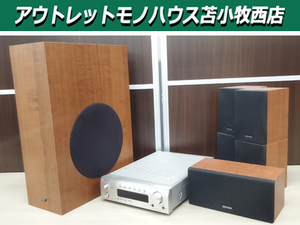 現状品 DENON サラウンドアンプ AVC-M380 オーディオ機器 動作確認済み スピーカーセット SC-AM380/SC-CM380/DSW-M380 デノン 苫小牧西店